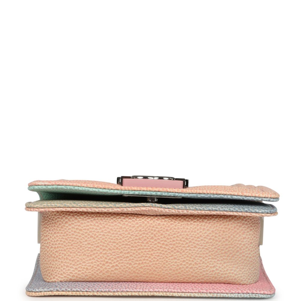 Chanel Mini "Paris-Cuba" Boy Bag Multicolored Caviar Enamel Silver Hardware - Image 6
