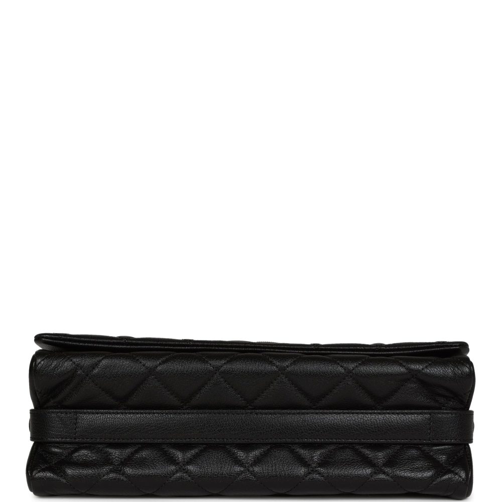 Chanel City Rock Medium Flap Black Goatskin Ruthenium Hardware - Image 6