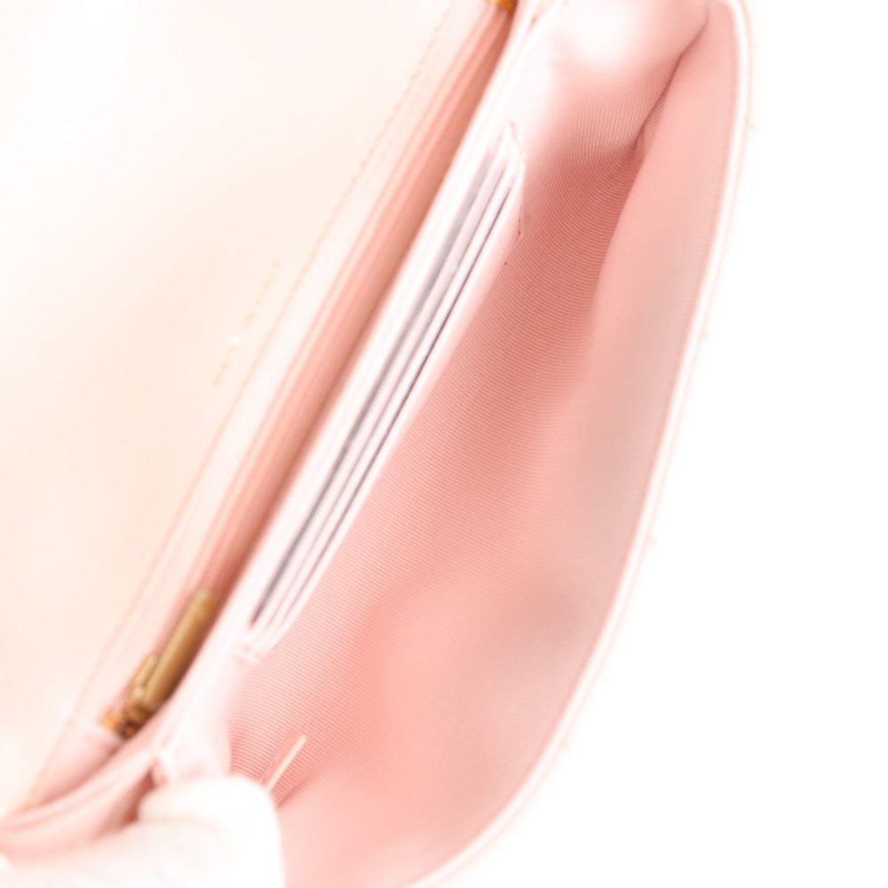 Chanel 19 Mini Flap Light Pink Aged Calfskin Brushed Gold Hardware - Image 9