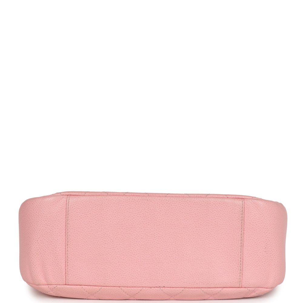 Vintage Chanel Timeless Shoulder Bag Pink Caviar Gold Hardware - Image 7