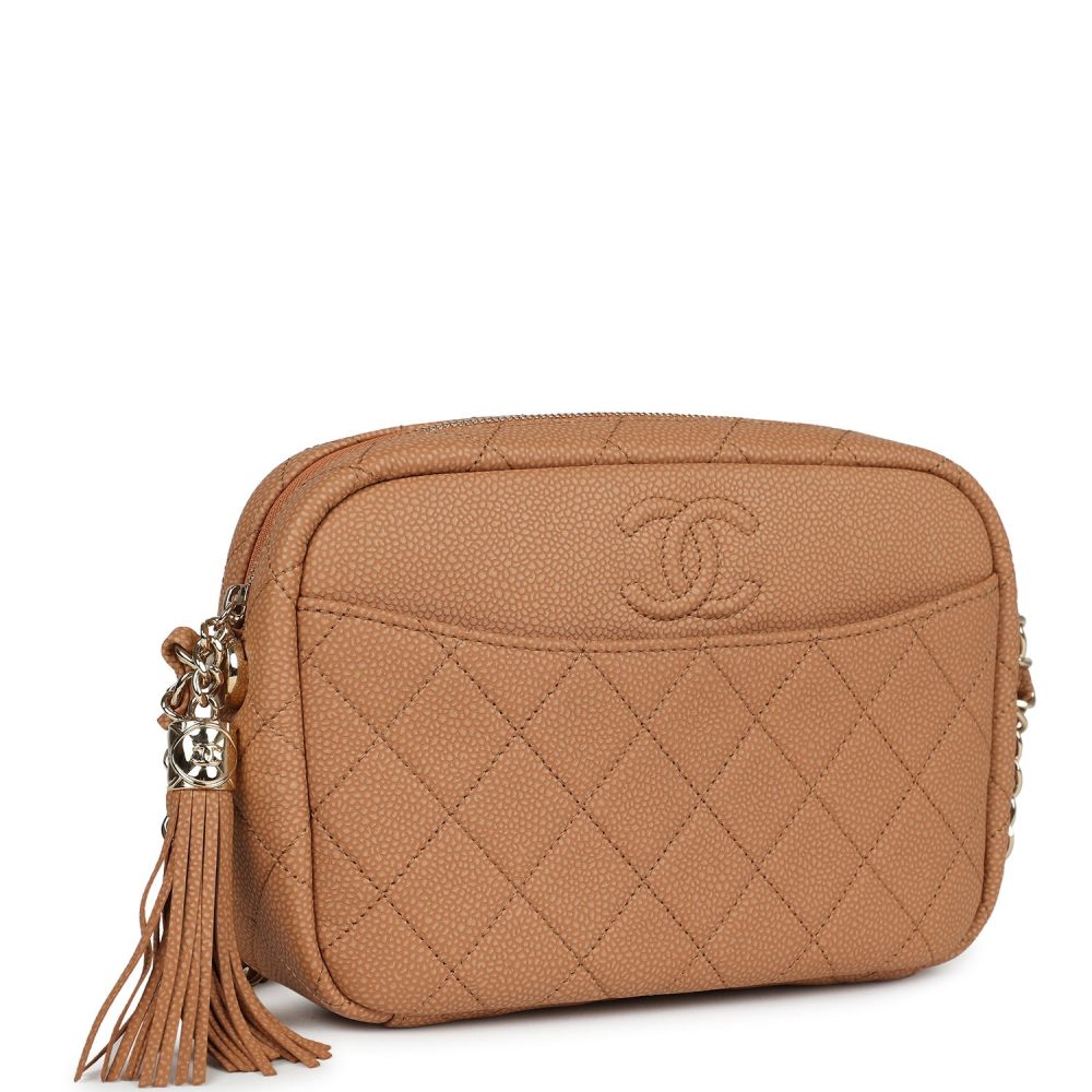 Chanel Small Coco Camera Case Dark Beige Matte Caviar Gold Hardware - Image 2
