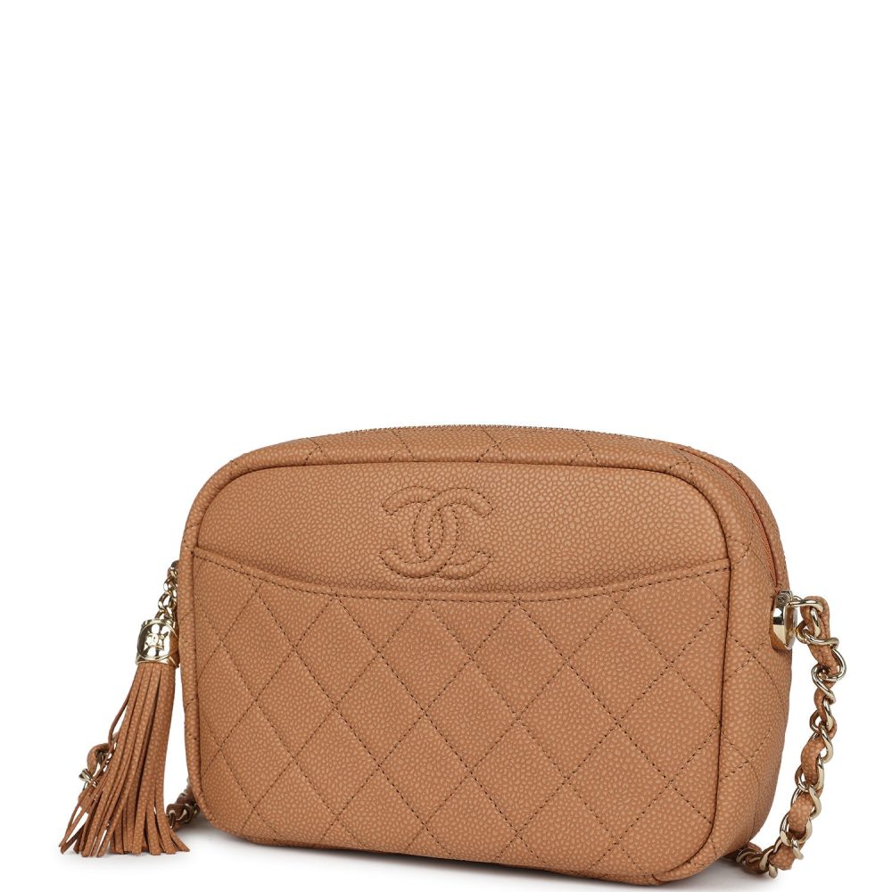 Chanel Small Coco Camera Case Dark Beige Matte Caviar Gold Hardware - Image 5