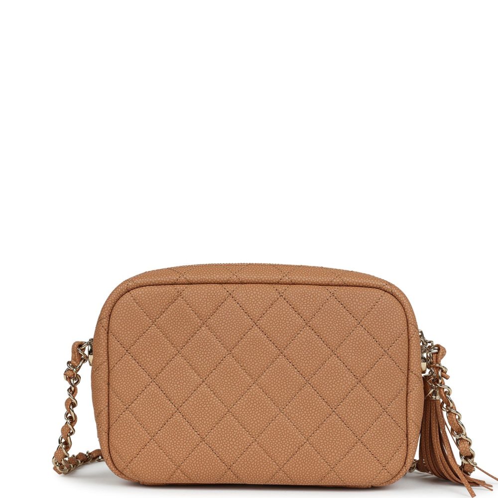 Chanel Small Coco Camera Case Dark Beige Matte Caviar Gold Hardware - Image 4