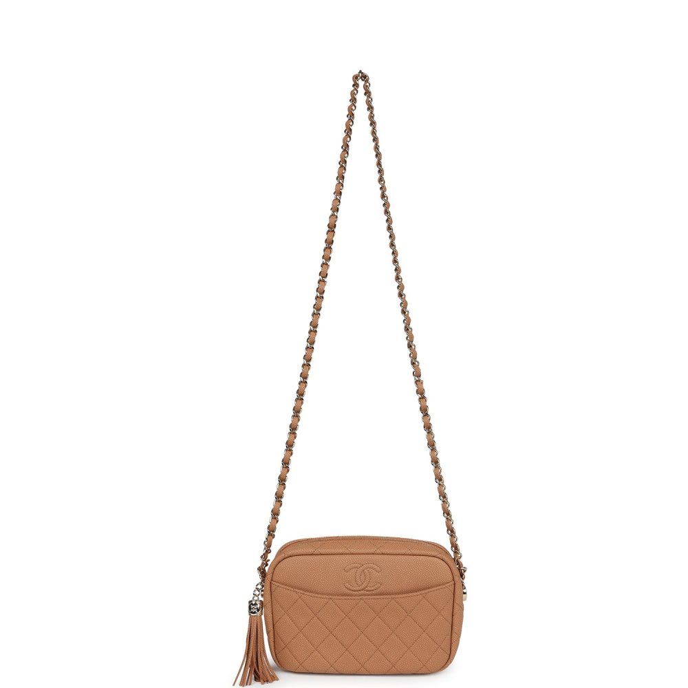 Chanel Small Coco Camera Case Dark Beige Matte Caviar Gold Hardware - Image 8