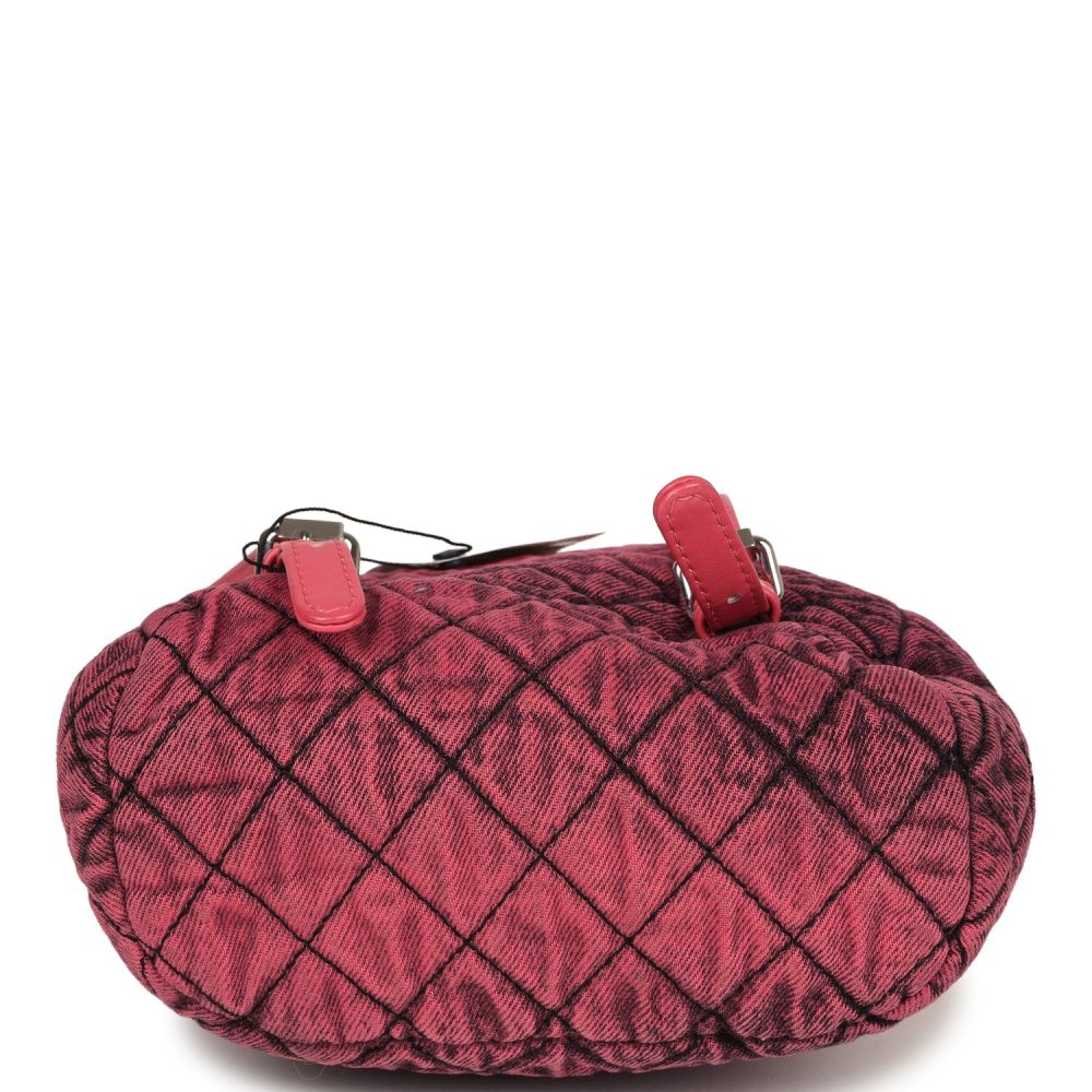 Chanel Denimpression Urban Spirit Backpack Pink Washed Denim Silver Hardware - Image 6