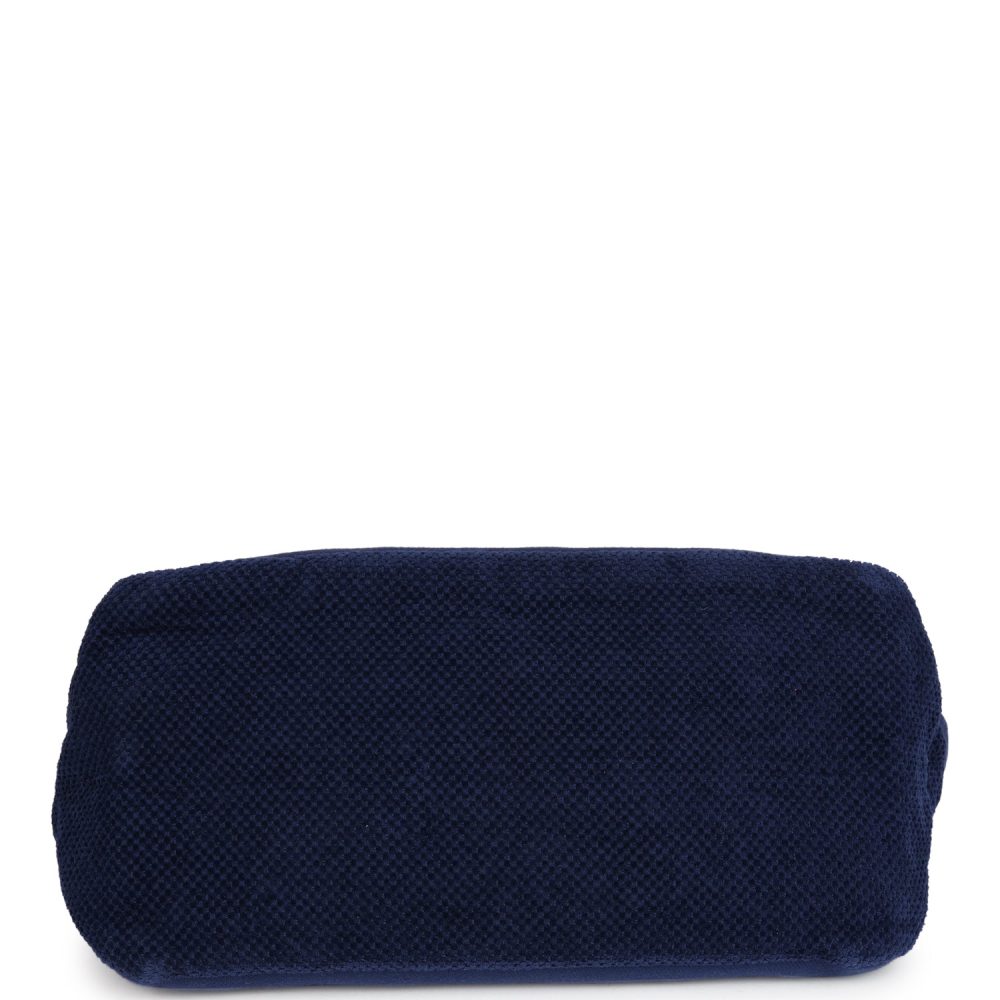 Chanel CC Beach Tote Bag & Towel Set Navy Blue Canvas & Terry - Image 8