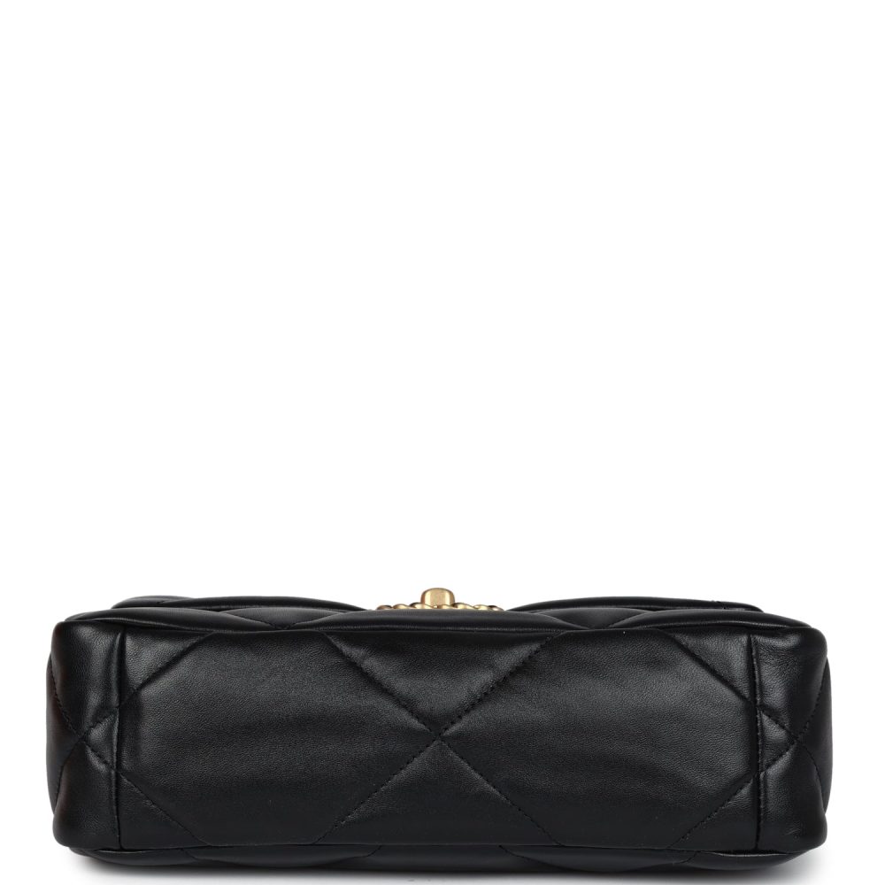 Chanel Medium 19 Flap Bag Black Lambskin Mixed Metal Hardware - Image 6