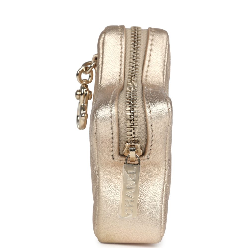 Chanel Walk Of Fame Star Clip-On Coin Purse Metallic Gold Goatskin Light Gold Hardware - Image 3