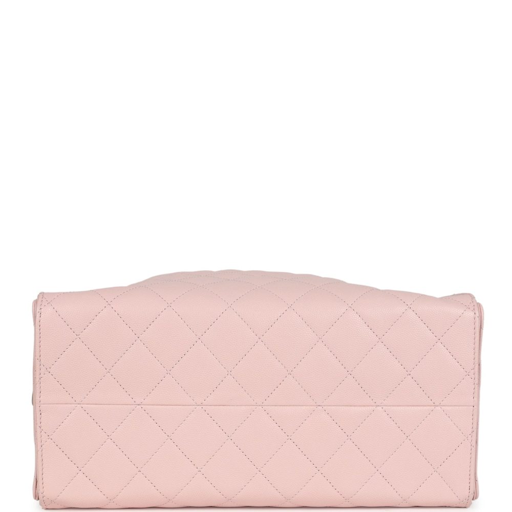 Chanel Medium 25 Hobo Bag Light Pink Caviar Antique Gold Hardware - Image 7