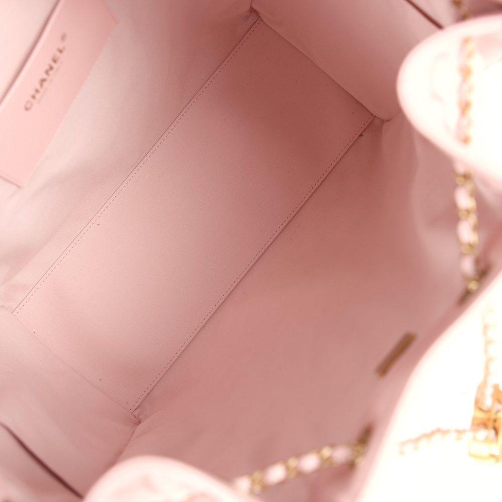 Chanel Medium 25 Hobo Bag Light Pink Caviar Antique Gold Hardware - Image 9