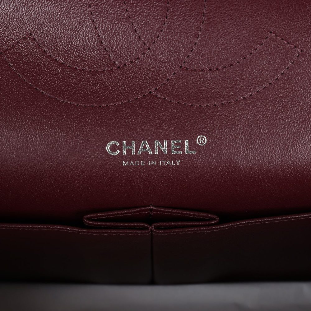 Chanel Jumbo Classic Double Flap Bag Black Caviar Silver Hardware - Image 9