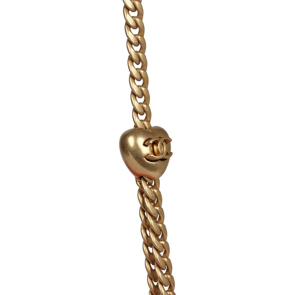 Chanel Medium Sweetheart Crush Flap Bag Pink Caviar Antique Gold Hardware - Image 8