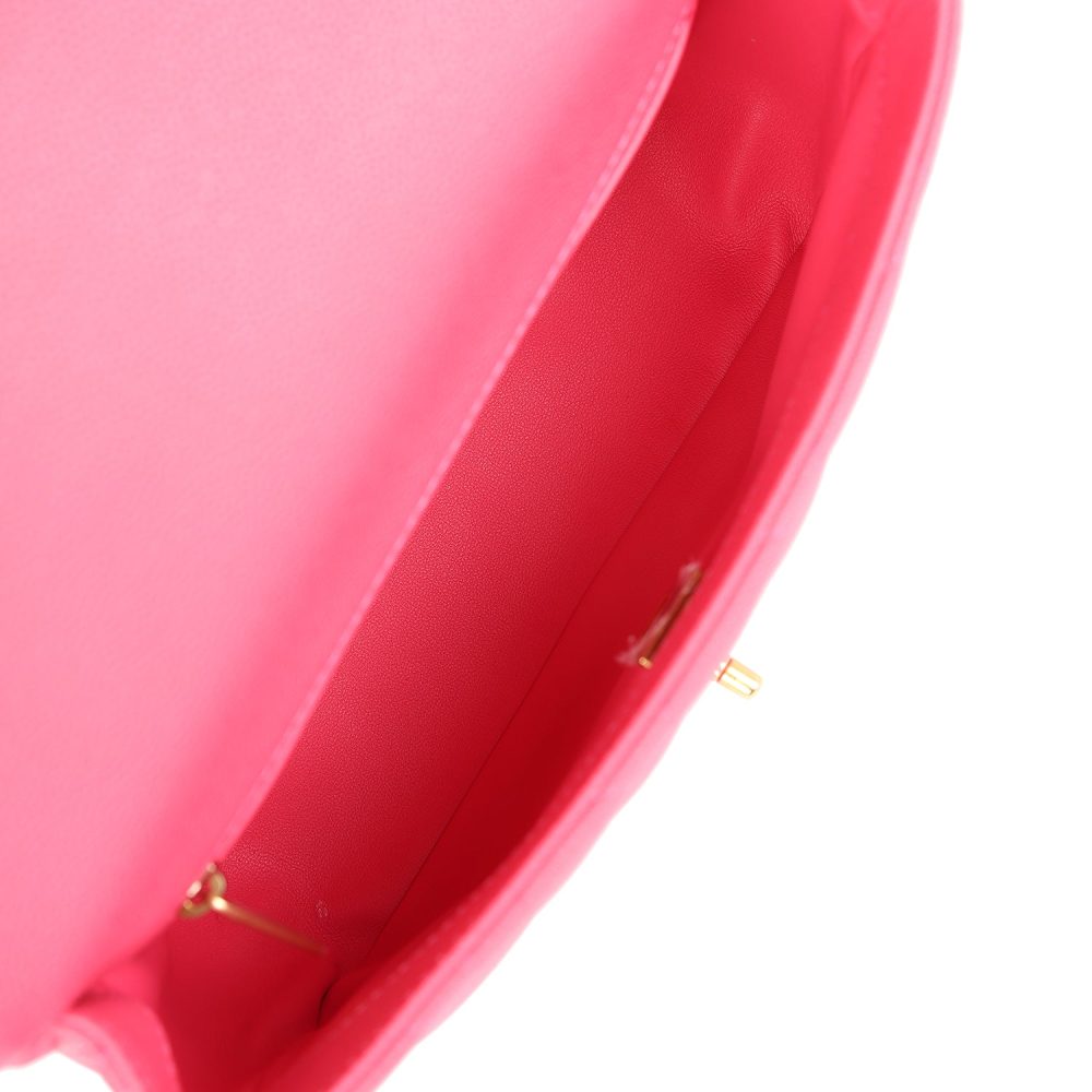 Chanel Medium Sweetheart Crush Flap Bag Pink Caviar Antique Gold Hardware - Image 9