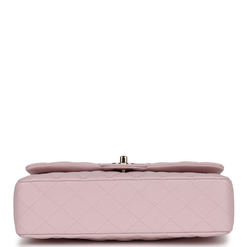 Chanel Medium Classic Double Flap Light Pink Caviar Light Gold Hardware - Image 6