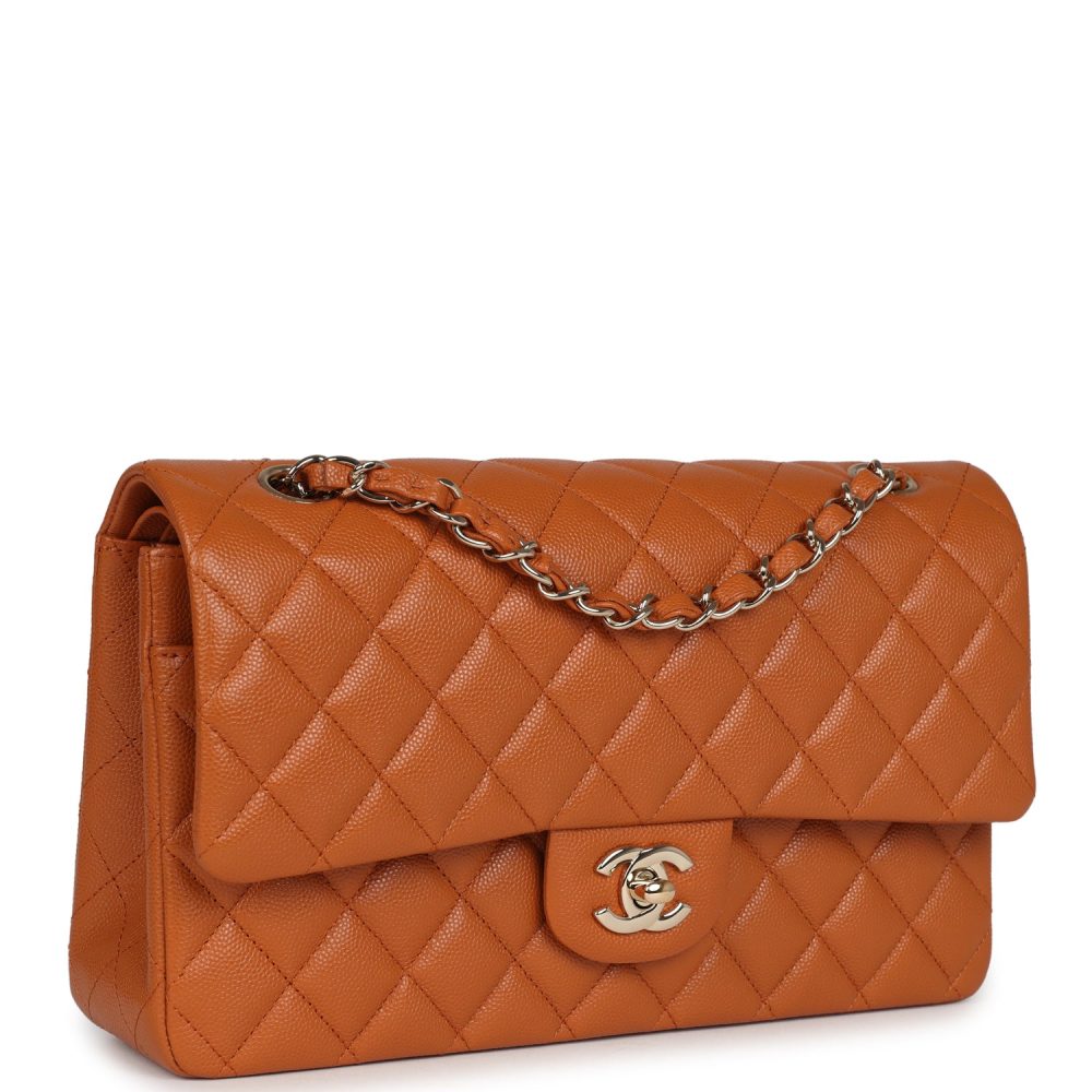 Chanel Medium Classic Double Flap Bag Caramel Caviar Light Gold Hardware - Image 2