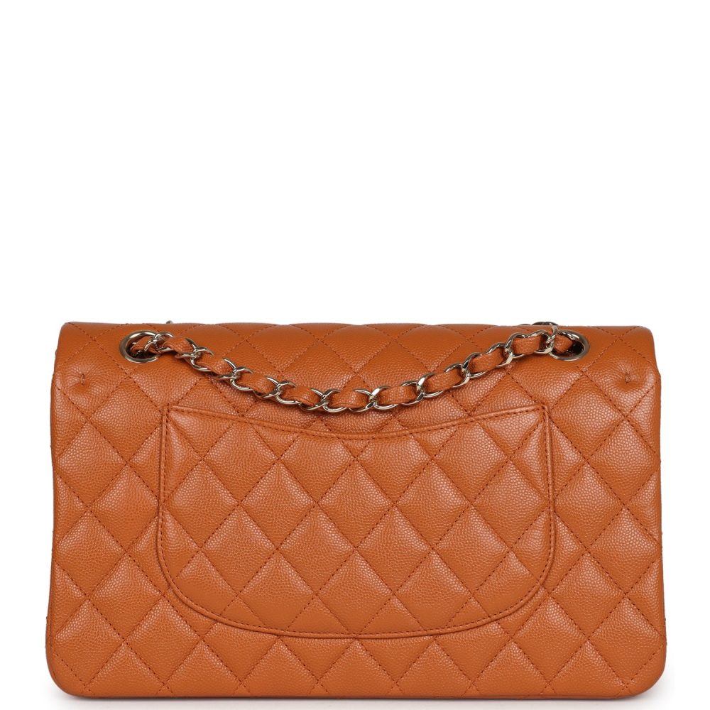 Chanel Medium Classic Double Flap Bag Caramel Caviar Light Gold Hardware - Image 4