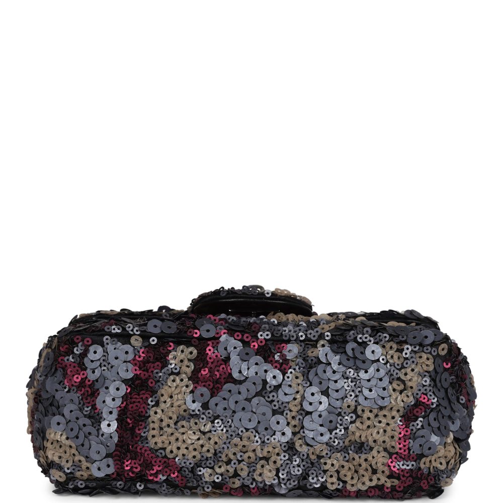 Pre-owned Chanel Limited Edition Extra Mini Flap Bag Multicolor Sequin Ruthenium Hardware - Image 6