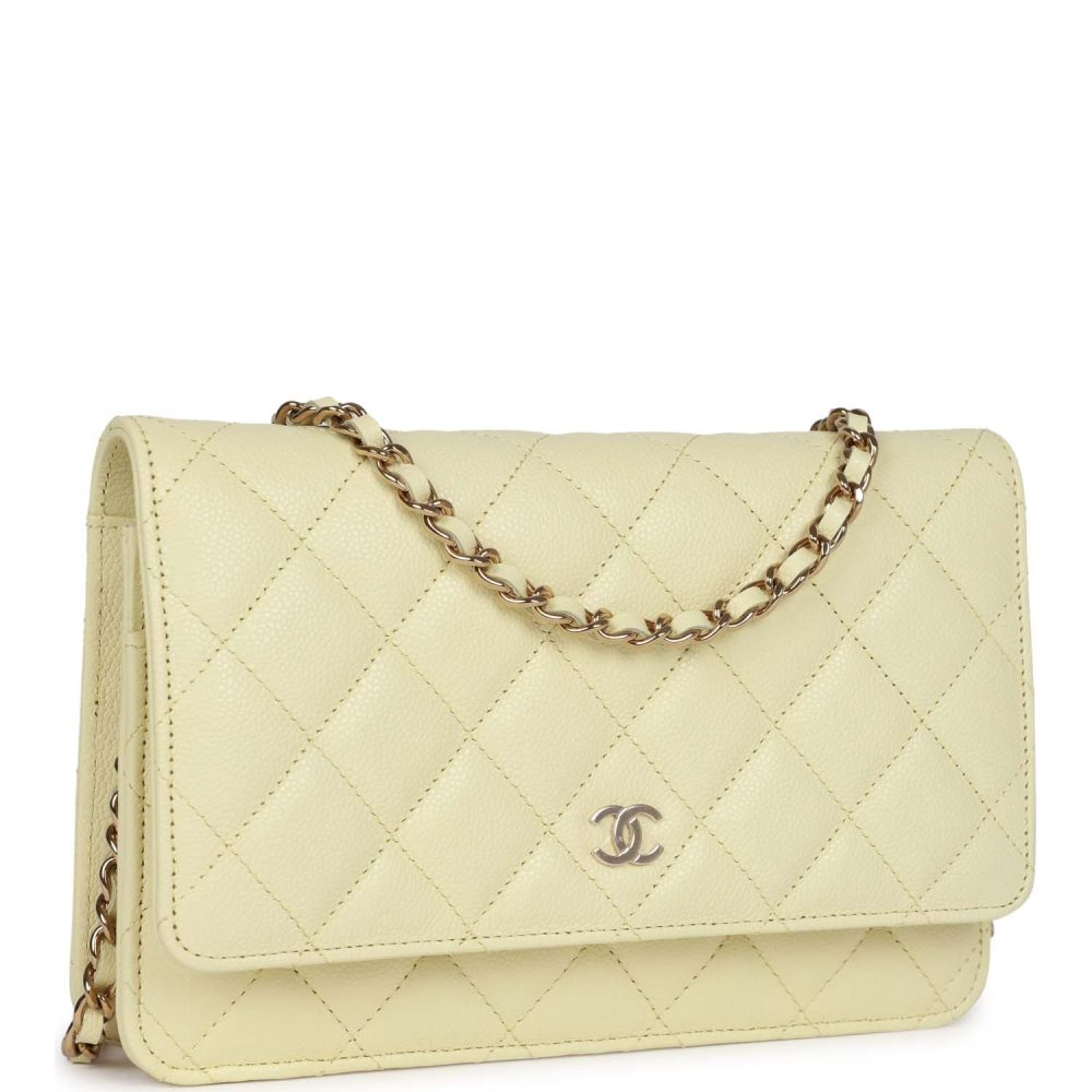 Chanel Wallet on Chain WOC Yellow Caviar Light Gold Hardware - Image 2
