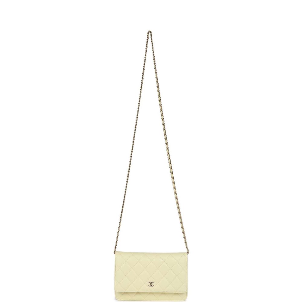 Chanel Wallet on Chain WOC Yellow Caviar Light Gold Hardware - Image 7