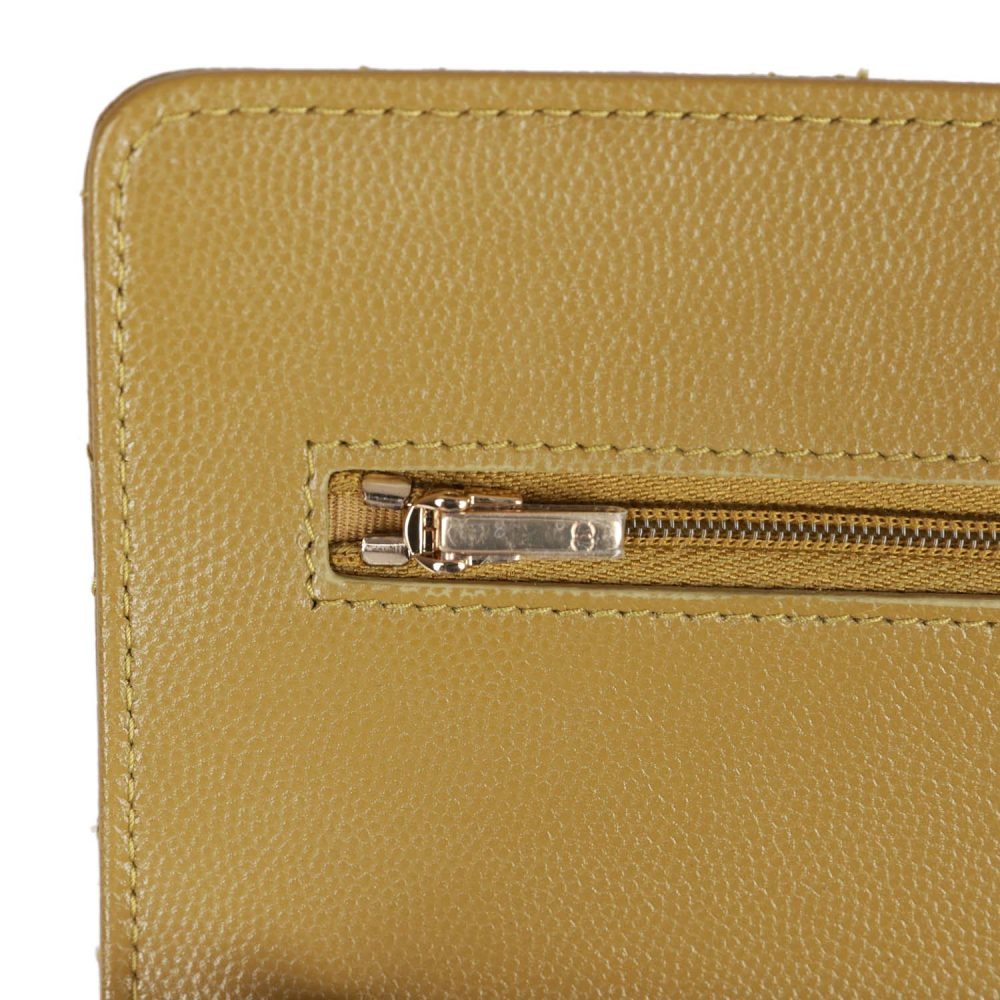 Chanel Wallet on Chain WOC Olive Green Caviar Light Gold Hardware - Image 9