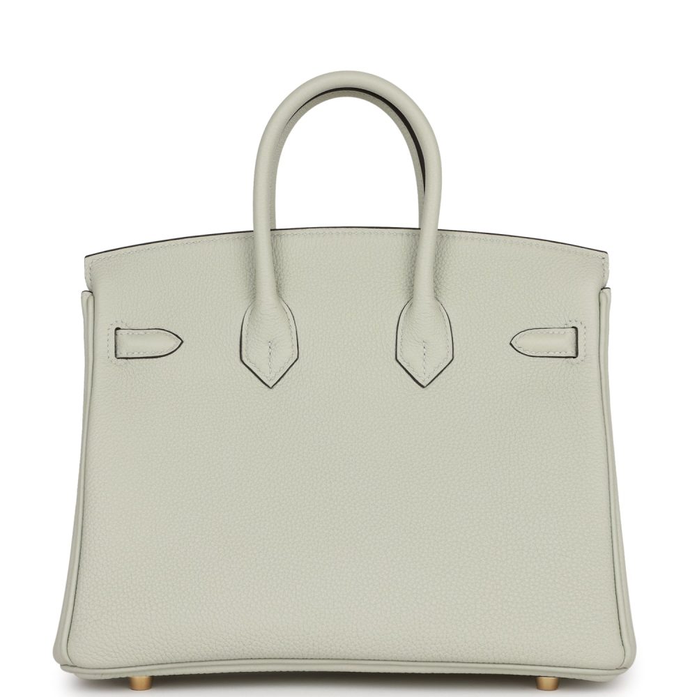 Hermes Birkin 25 Gris Neve Togo Gold Hardware - Image 4