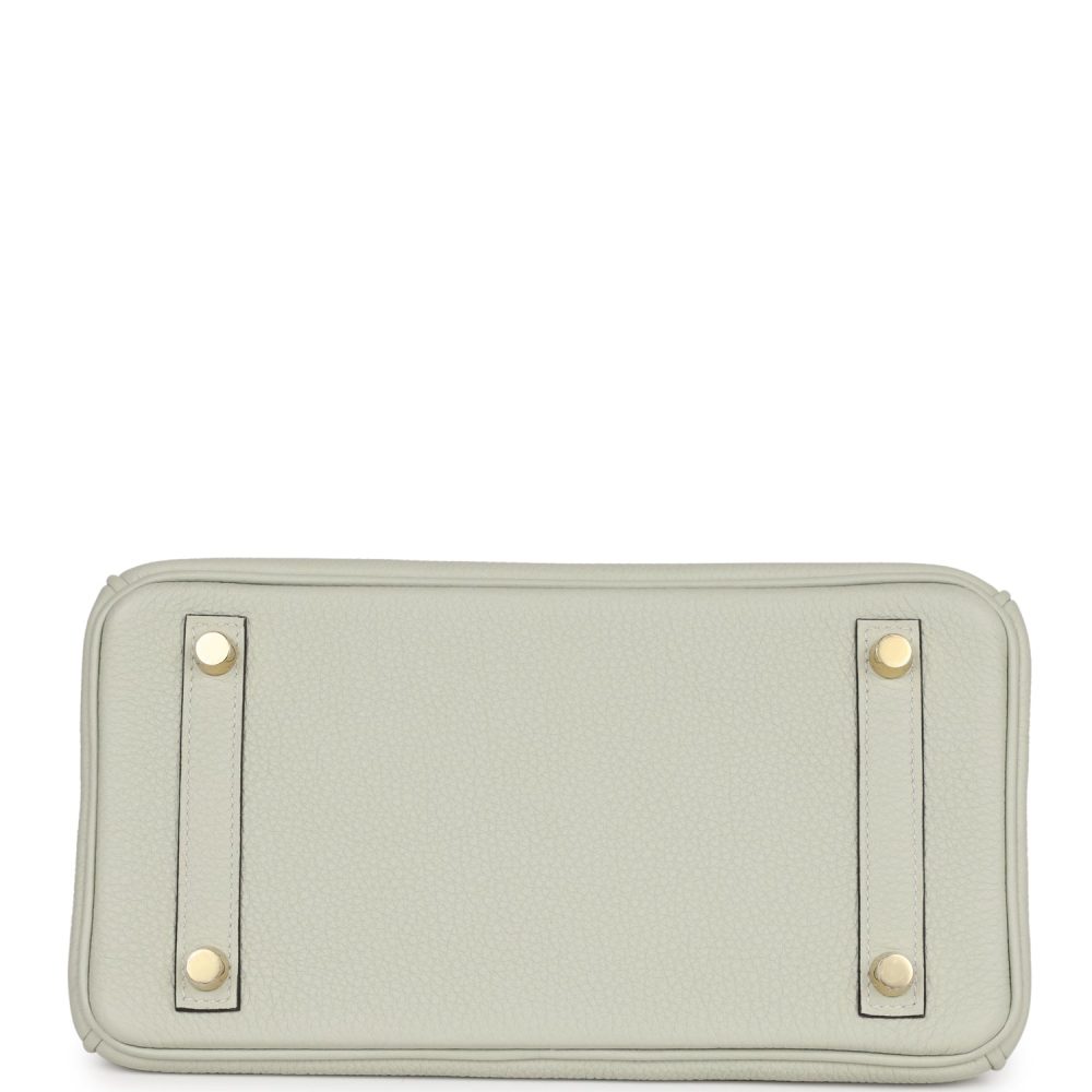 Hermes Birkin 25 Gris Neve Togo Gold Hardware - Image 6
