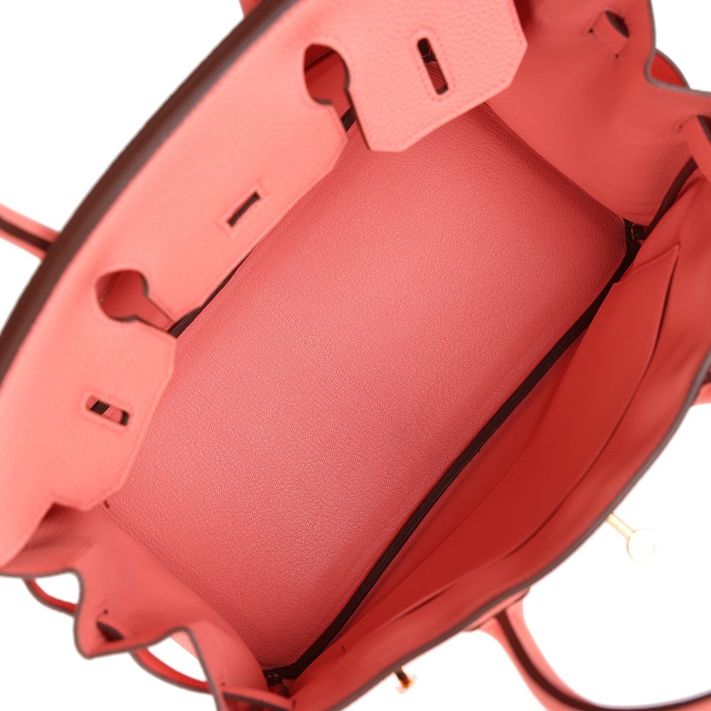 Hermes Special Order (HSS) Birkin 30 Rose Candy Togo Gold Hardware - Image 8