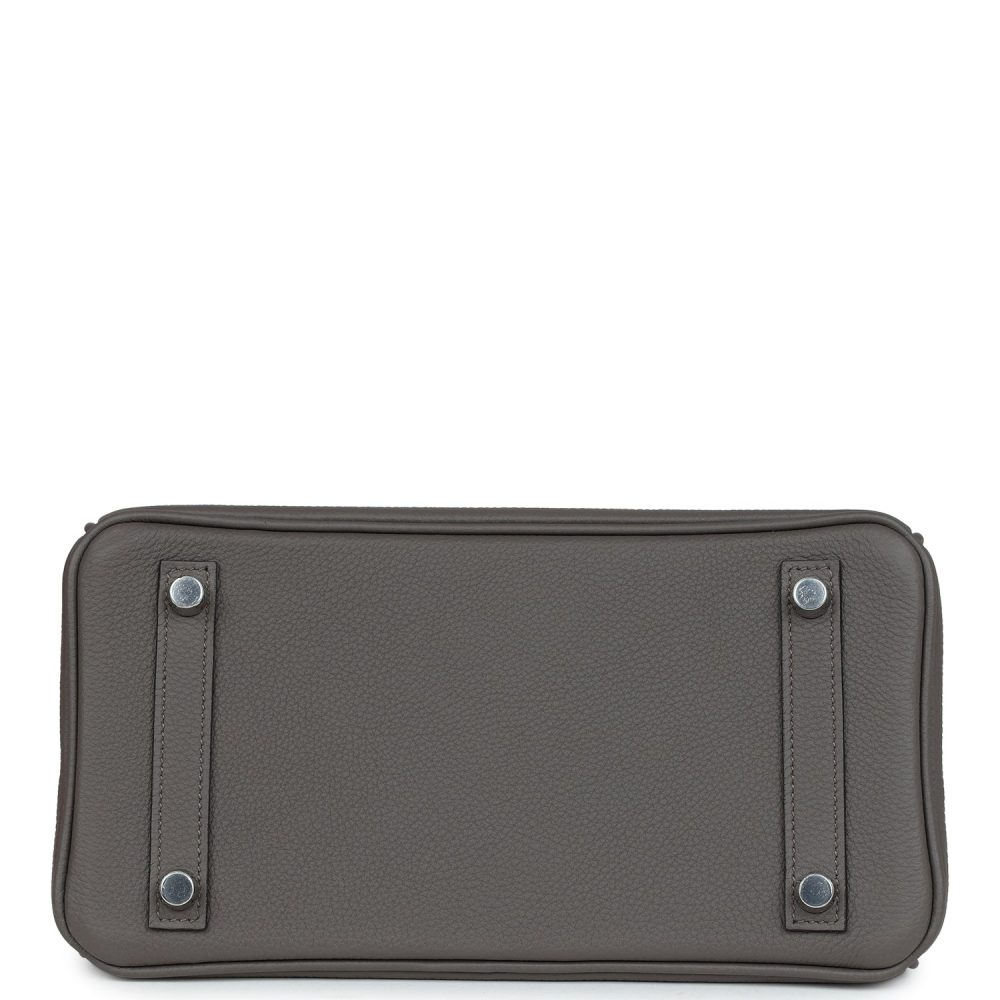 Hermes Birkin 25 Etain Togo Palladium Hardware - Image 6