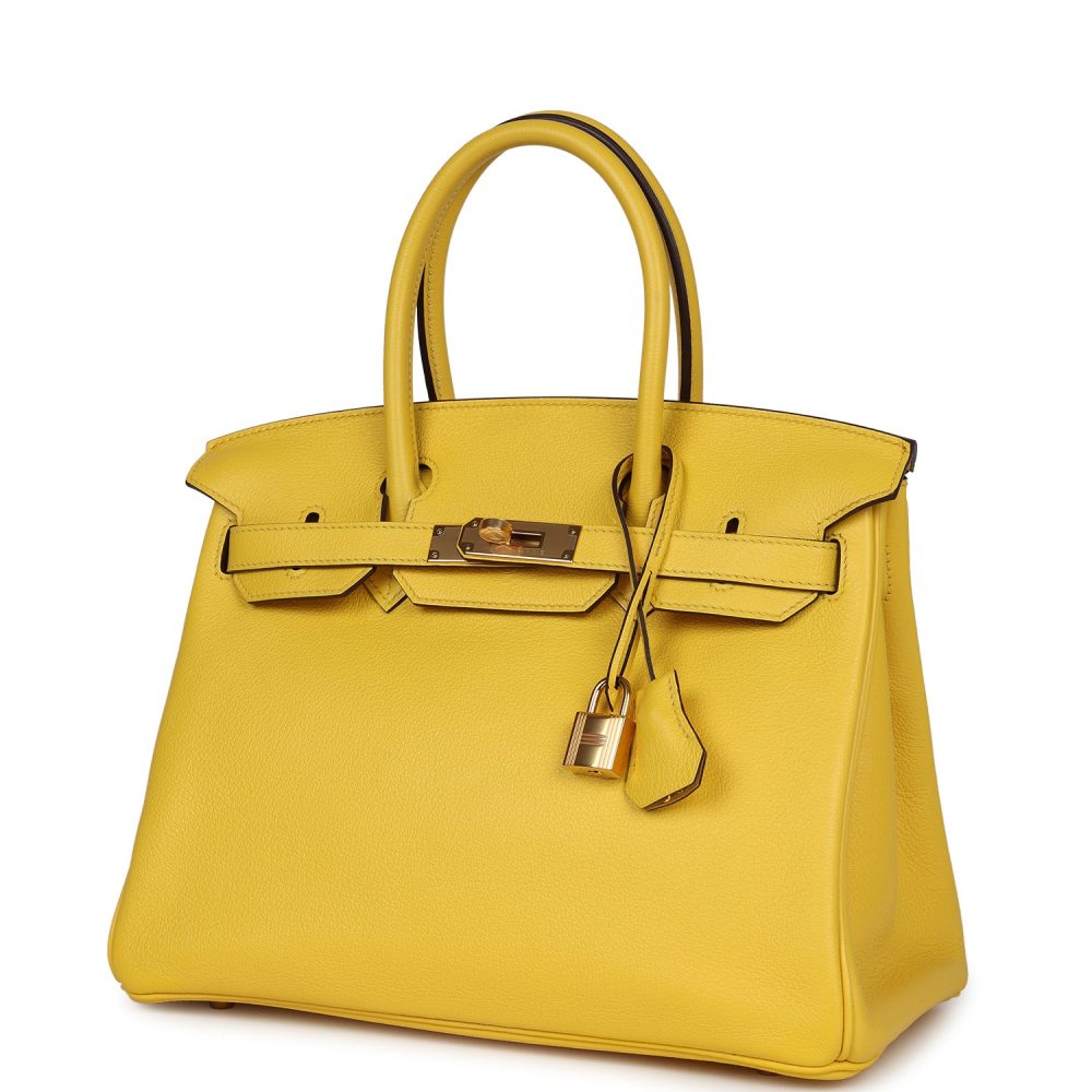 Hermes Birkin 30 Jaune de Naples Novillo Gold Hardware - Image 5