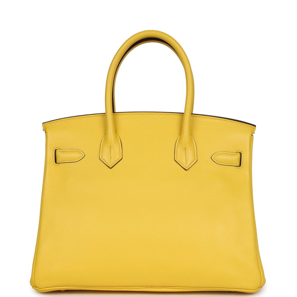 Hermes Birkin 30 Jaune de Naples Novillo Gold Hardware - Image 4