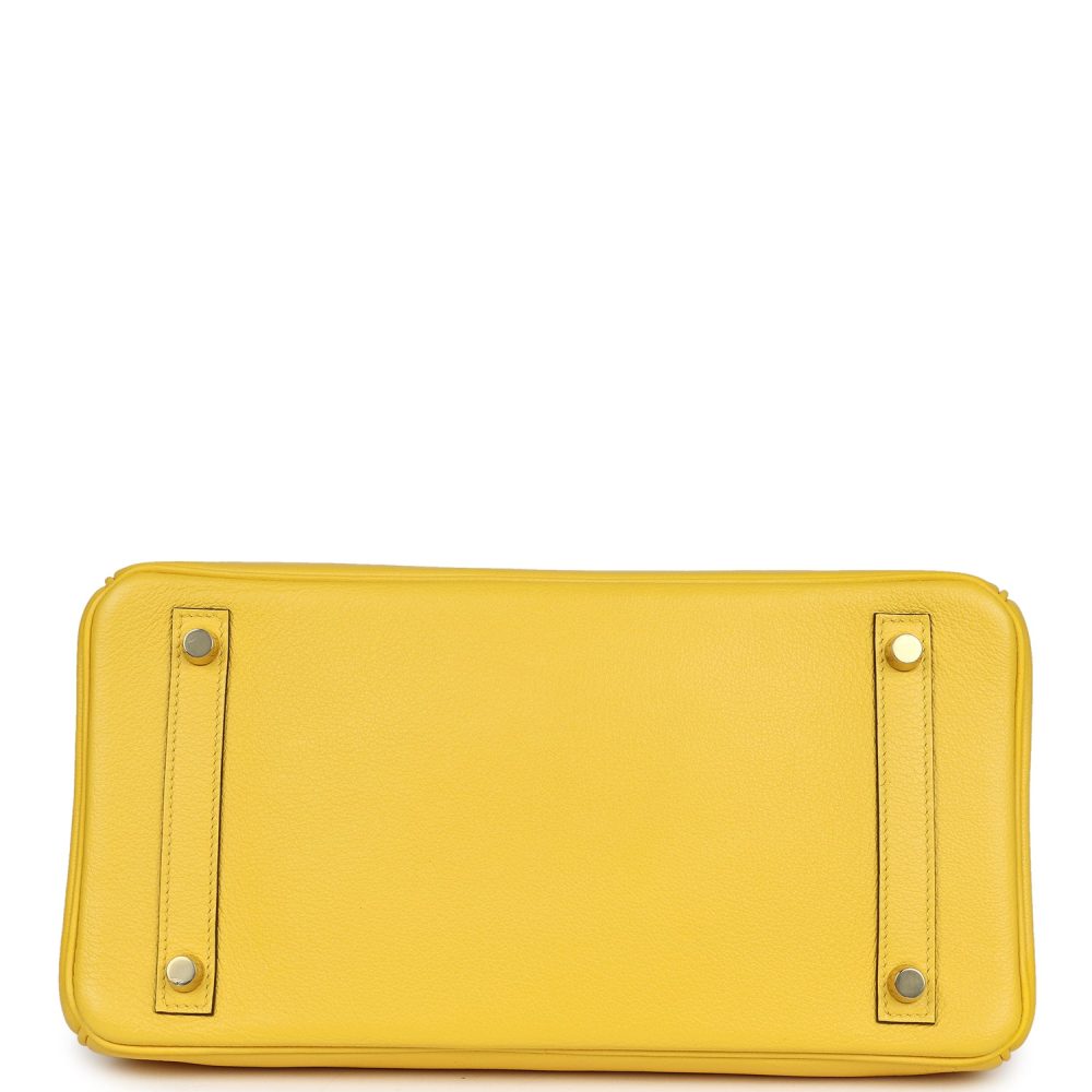 Hermes Birkin 30 Jaune de Naples Novillo Gold Hardware - Image 6