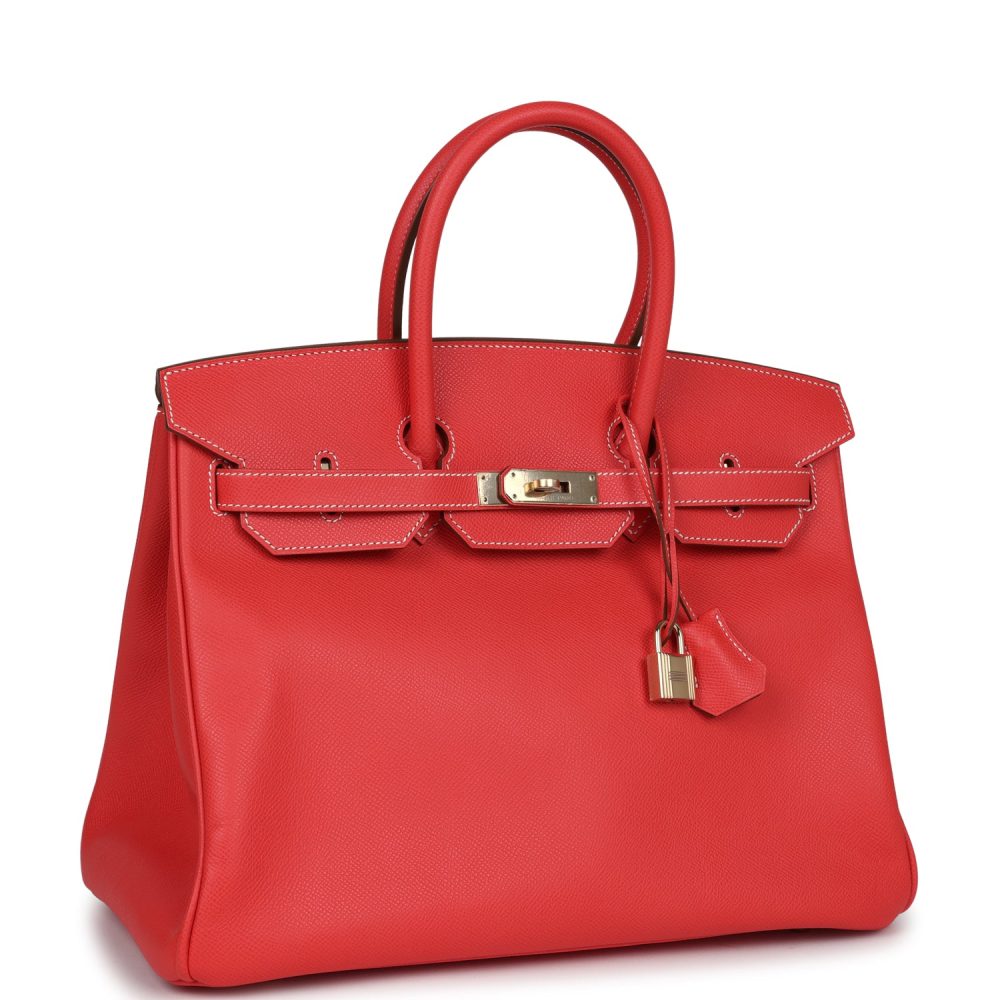 Pre-owned Hermes Birkin 35 Rose Jaipur Candy Epsom Permabrass Hardware - Image 2