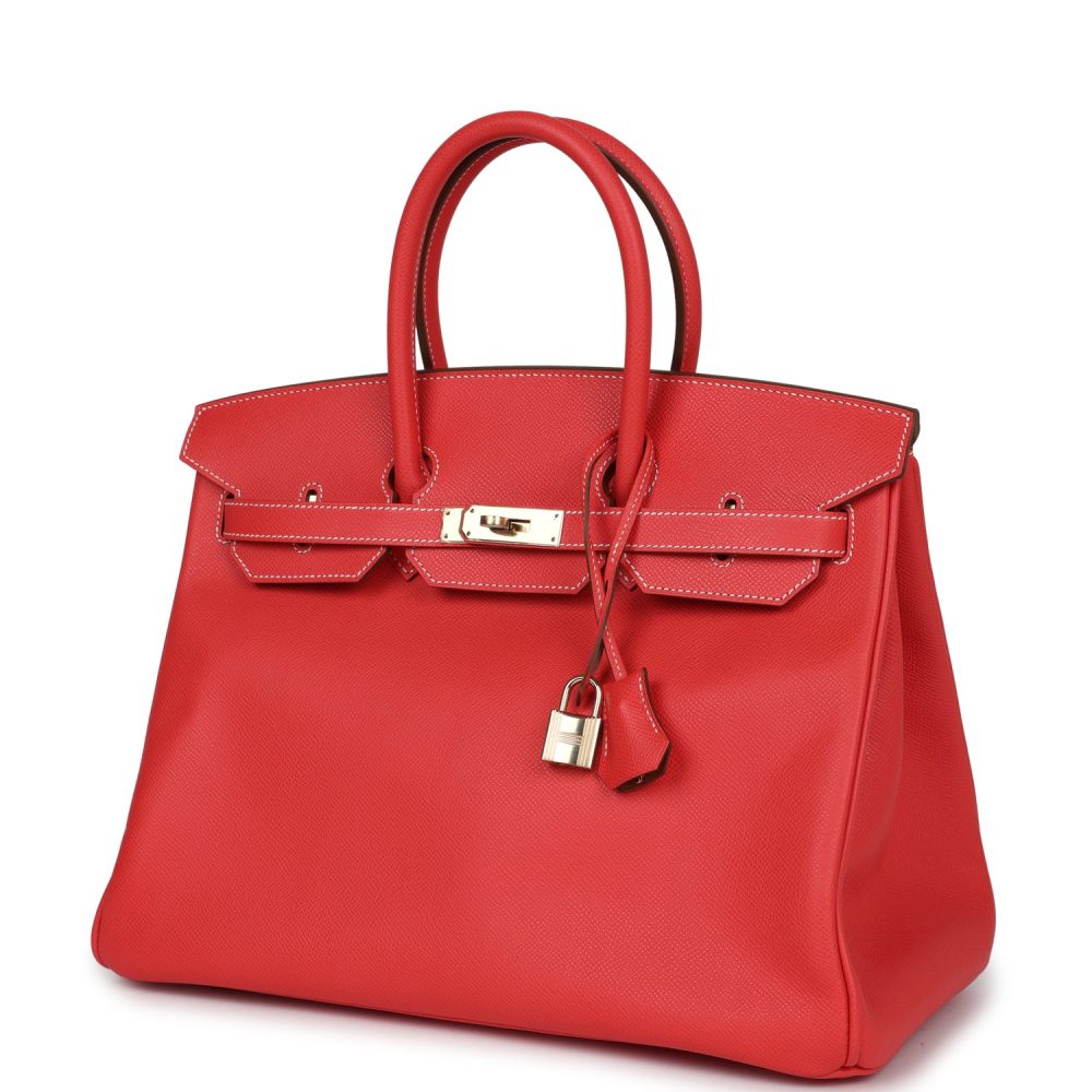 Pre-owned Hermes Birkin 35 Rose Jaipur Candy Epsom Permabrass Hardware - Image 5