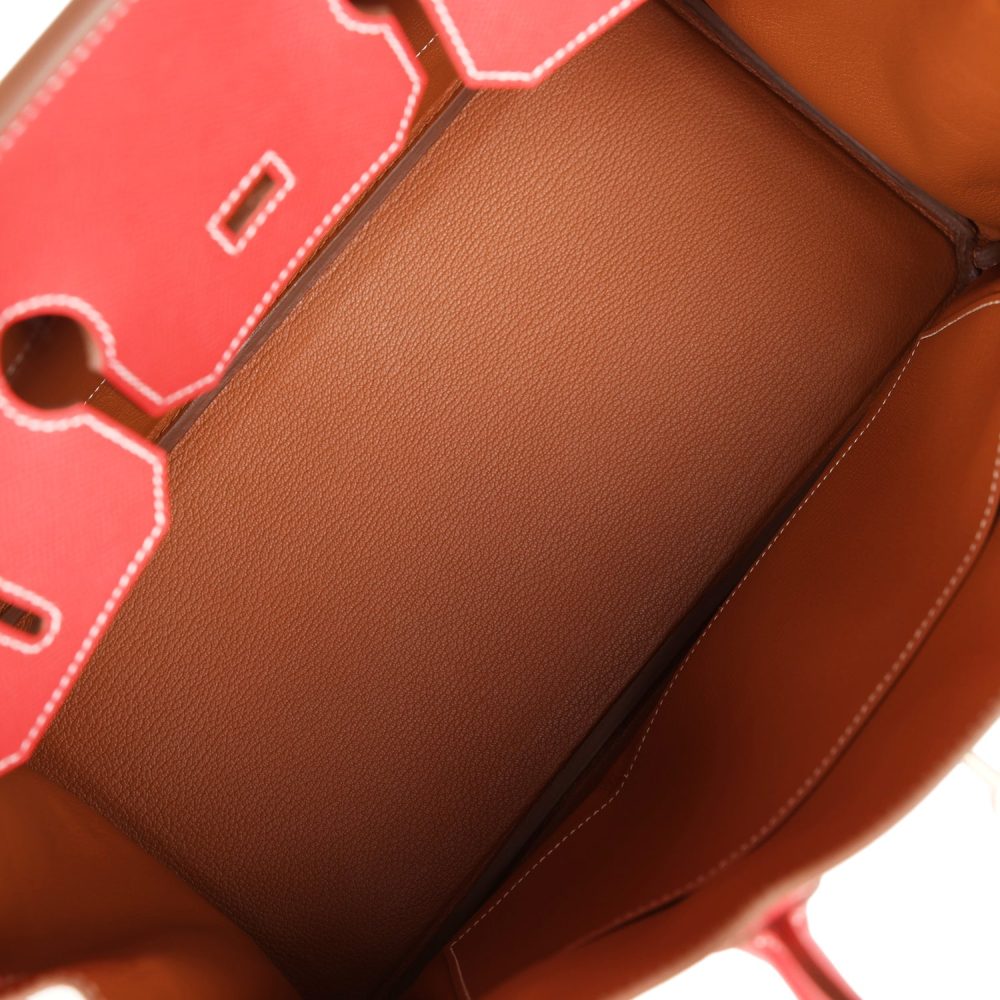 Pre-owned Hermes Birkin 35 Rose Jaipur Candy Epsom Permabrass Hardware - Image 8