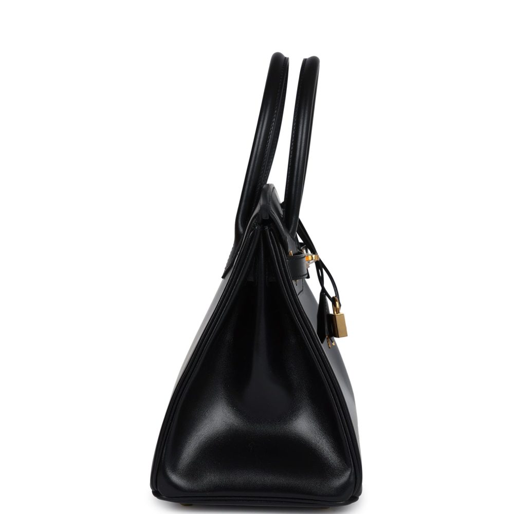 Hermes Birkin 30 Black Box Gold Hardware - Image 3