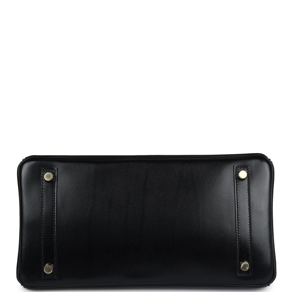 Hermes Birkin 30 Black Box Gold Hardware - Image 6