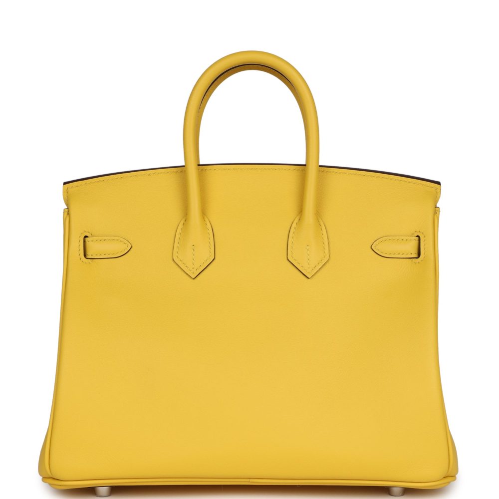 Hermes Birkin 25 Jaune de Naples Swift Palladium Hardware - Image 4