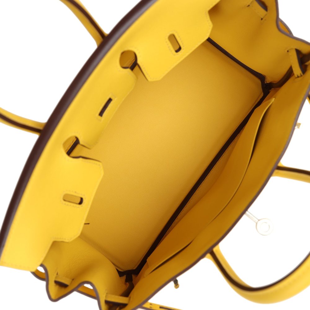 Hermes Birkin 25 Jaune de Naples Swift Palladium Hardware - Image 8