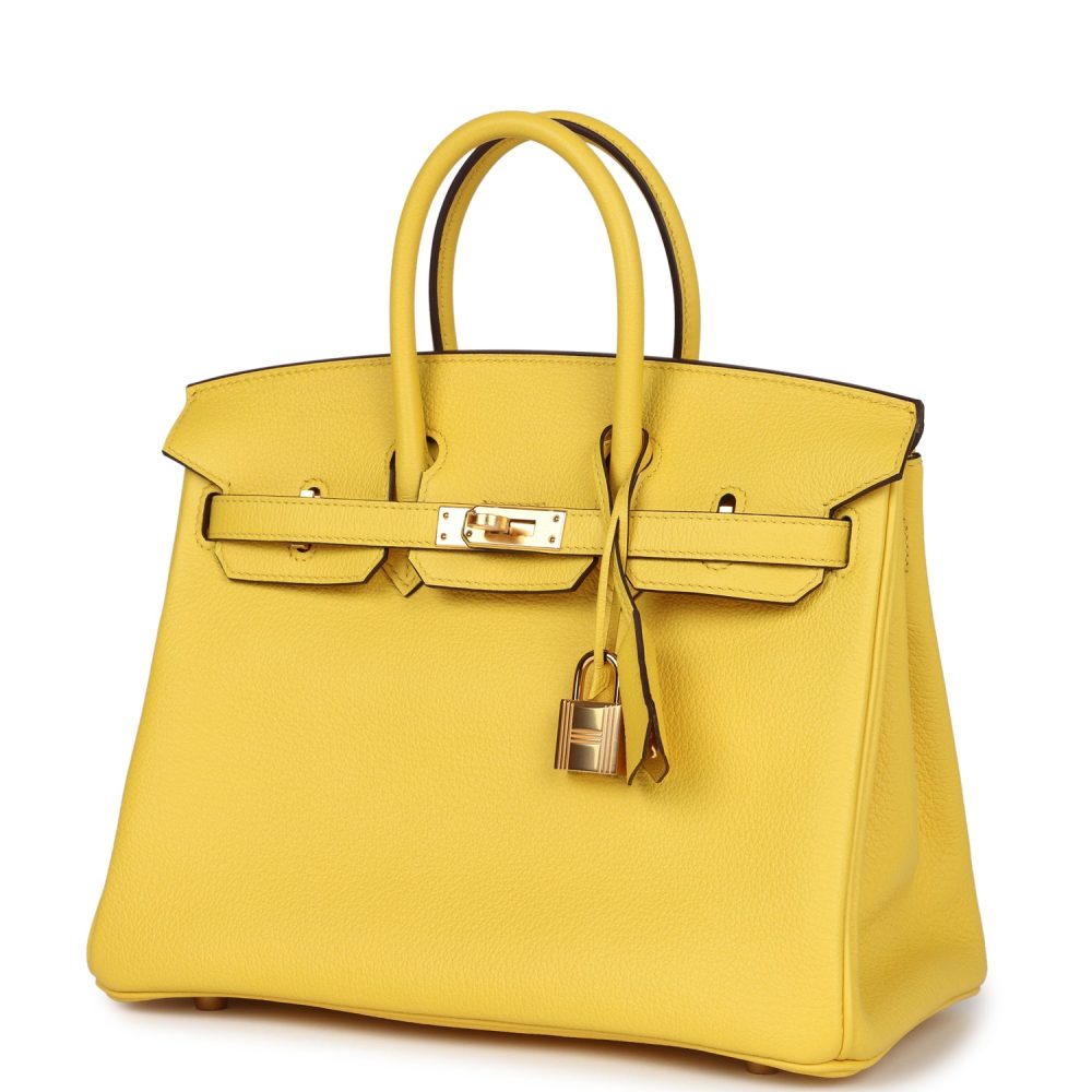 Hermes Birkin 25 Jaune de Naples Togo Gold Hardware - Image 4