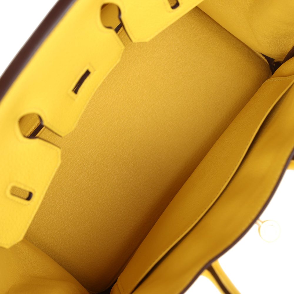 Hermes Birkin 25 Jaune de Naples Togo Gold Hardware - Image 8