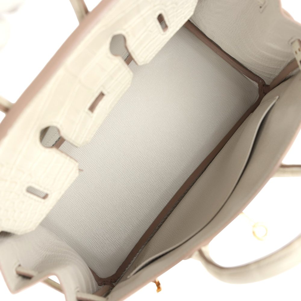Hermes Birkin 25 Beton Matte Alligator Gold Hardware - Image 8