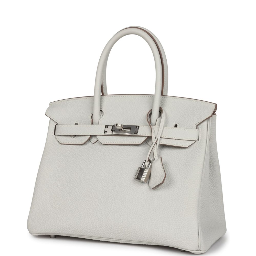 Hermes Birkin 30 Gris Pale Togo Palladium Hardware - Image 5