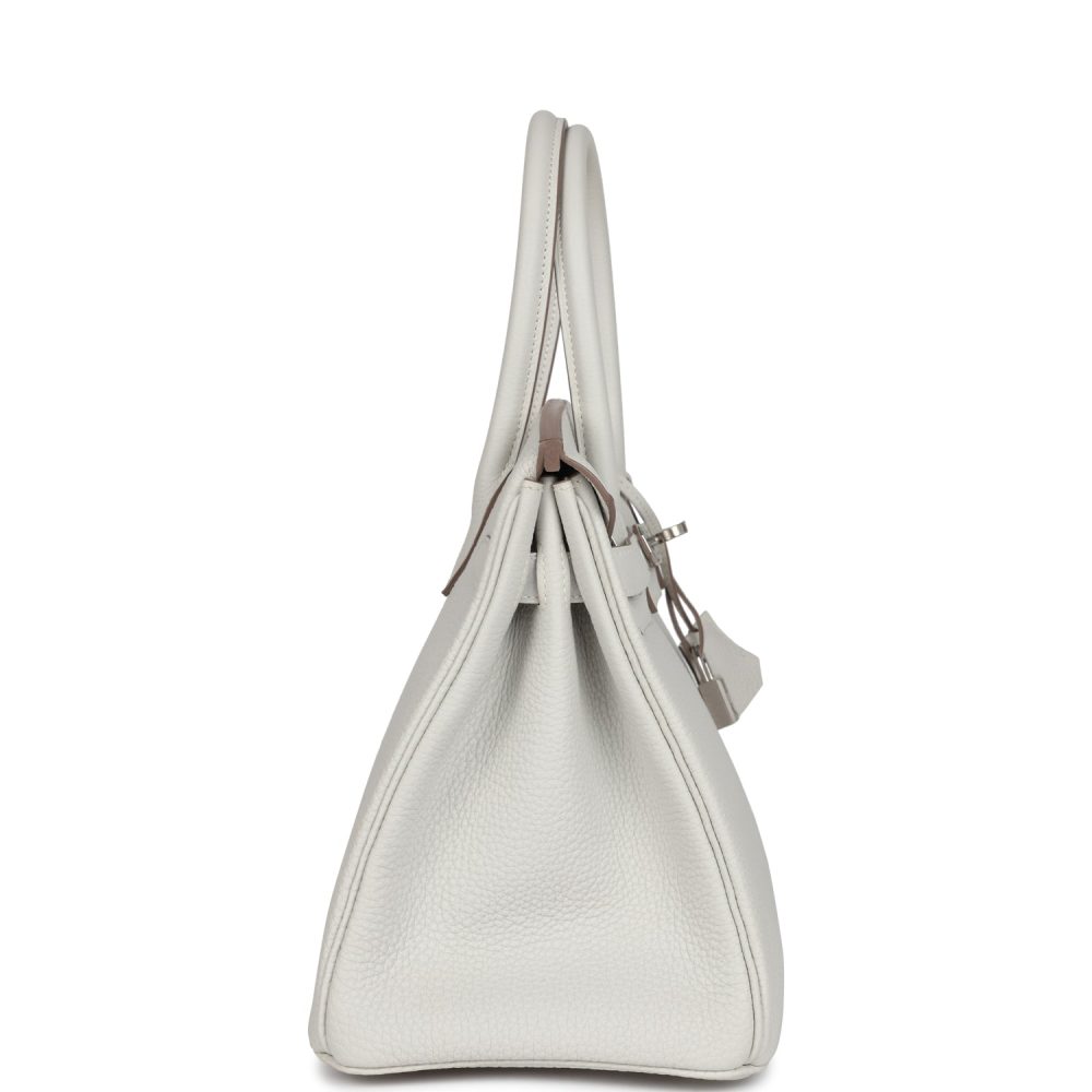 Hermes Birkin 30 Gris Pale Togo Palladium Hardware - Image 3