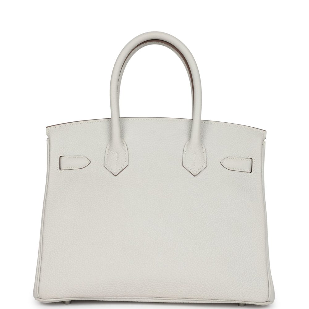 Hermes Birkin 30 Gris Pale Togo Palladium Hardware - Image 4
