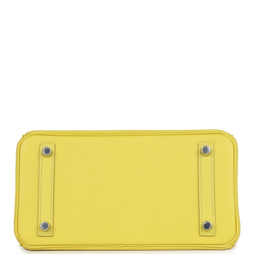 Hermes Birkin 25 Lime Swift Palladium Hardware - Image 6