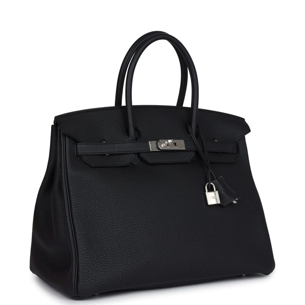 Hermes Birkin 35 Black Togo Palladium Hardware - Image 2