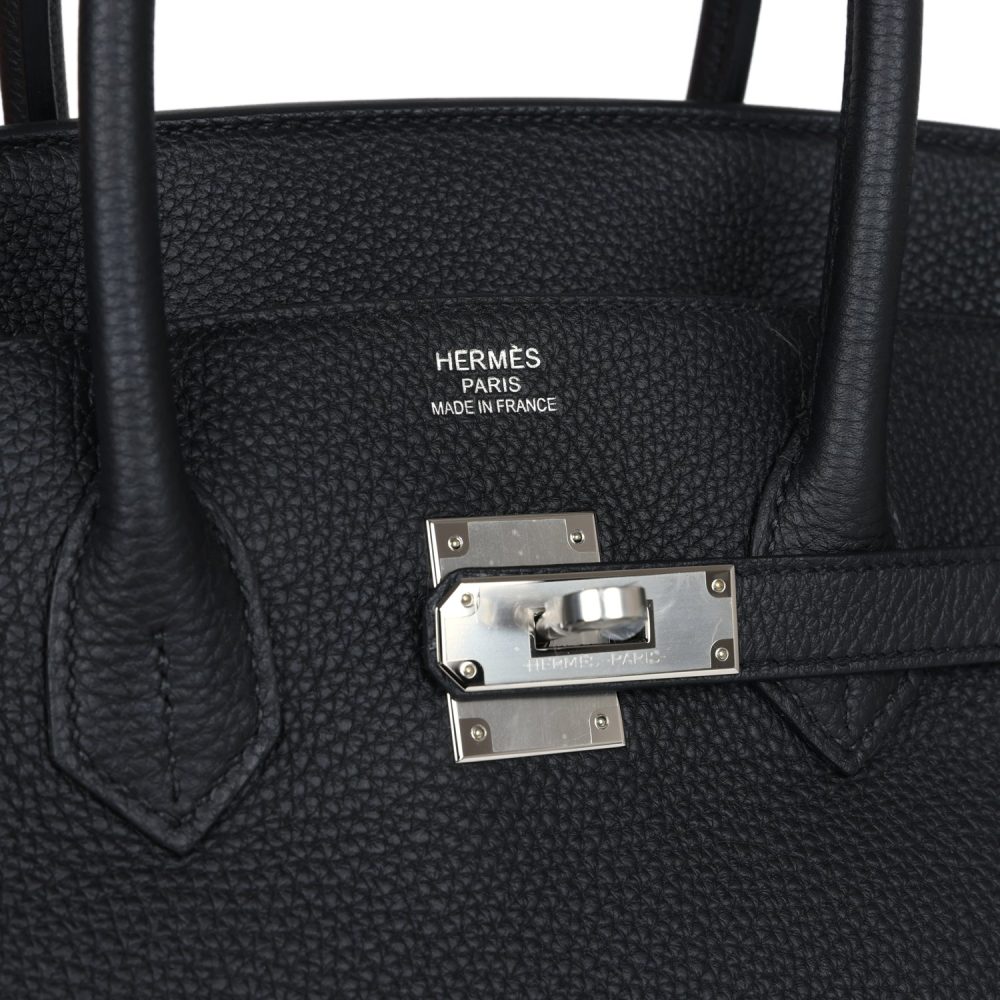 Hermes Birkin 35 Black Togo Palladium Hardware - Image 7
