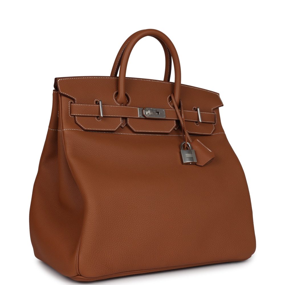 Hermes Birkin HAC 40 Gold Togo Palladium Hardware - Image 2