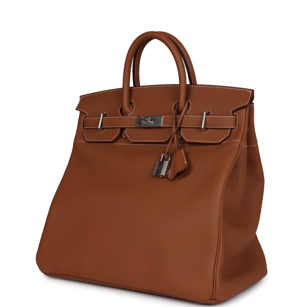 Hermes Birkin HAC 40 Gold Togo Palladium Hardware - Image 5