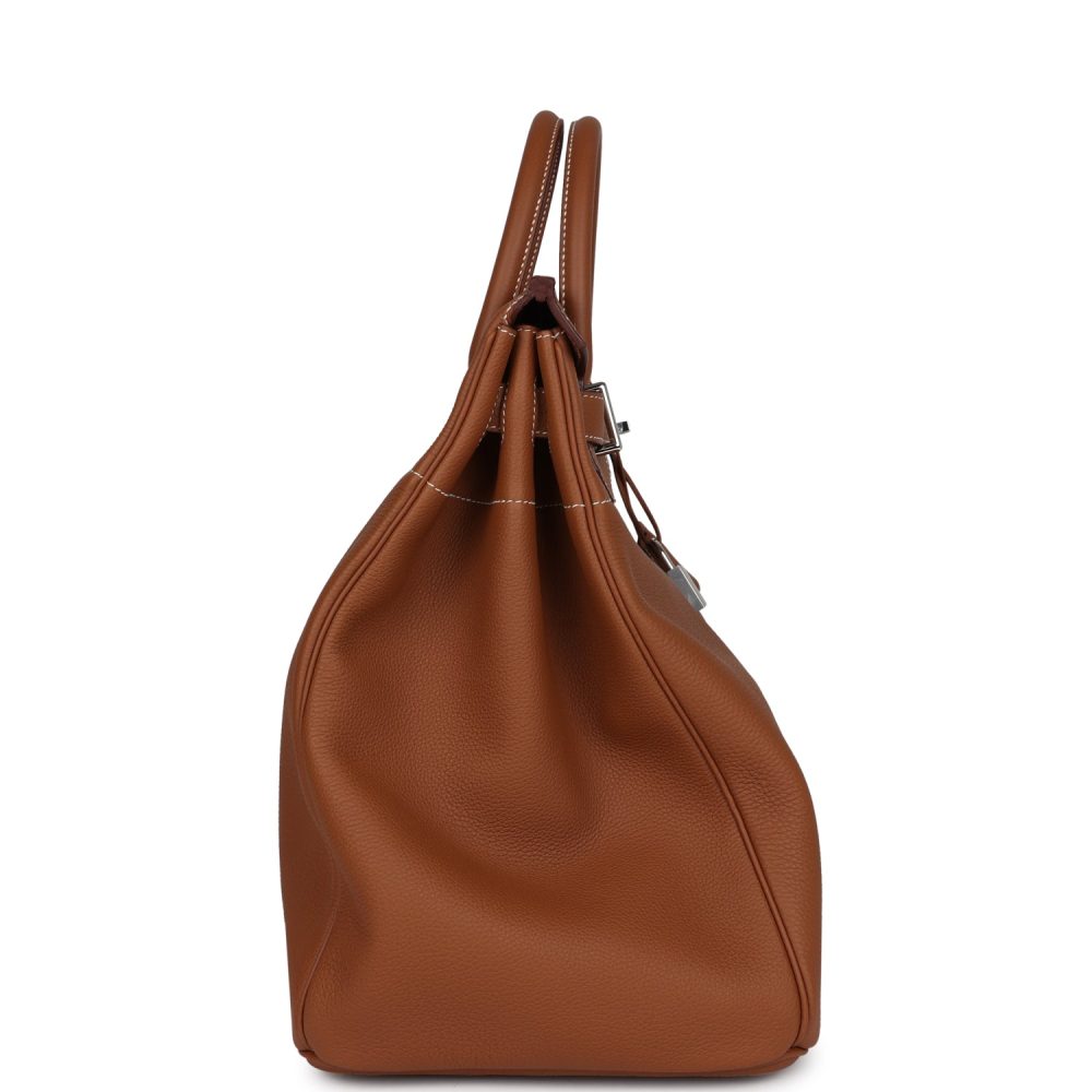 Hermes Birkin HAC 40 Gold Togo Palladium Hardware - Image 3